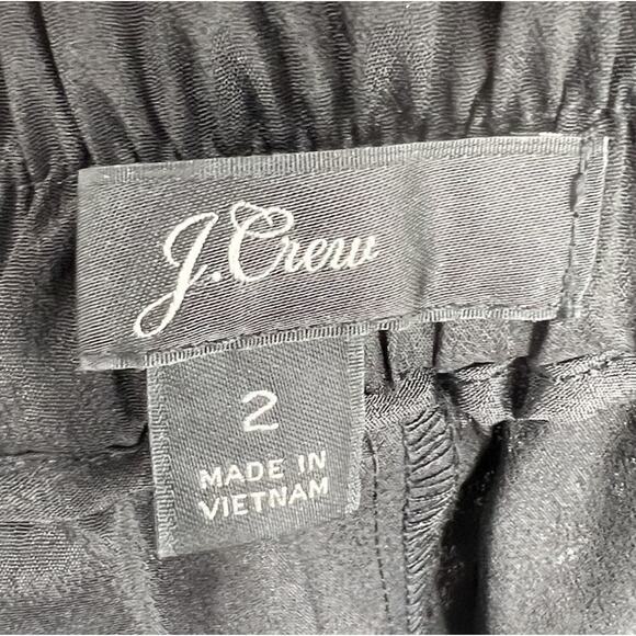 J. Crew Easy Pant in Black Lace Size 2 Classic Preppy Career - Picture 8 of 8